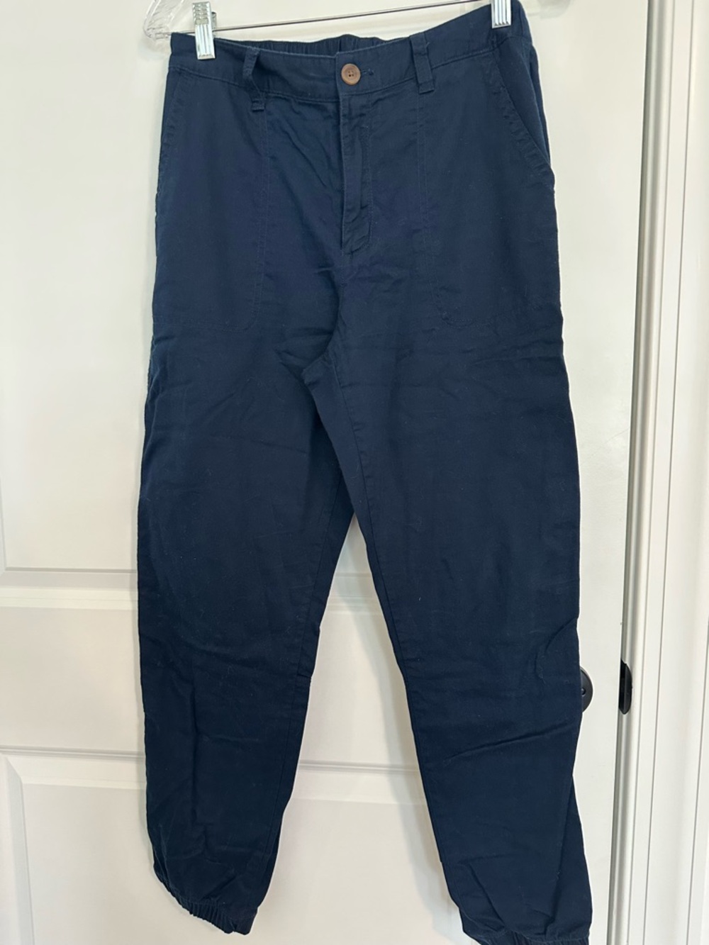 GAP Men's Navy Elastic-Cuff Jogger Pants